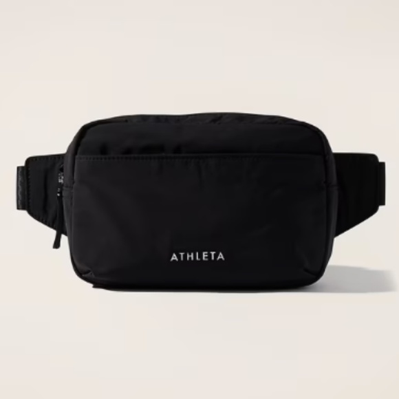 Athleta LARGE Black All About Crossbody Belt Bag - Picture 1 of 4